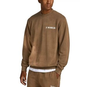 JACK & Jones Men's Aworld Tie Dye Crew Neck Sweatshirt - M